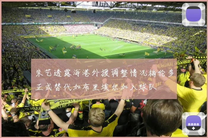朱艺透露海港外援调整情况梅伦多正式替代加布里埃尔加入球队